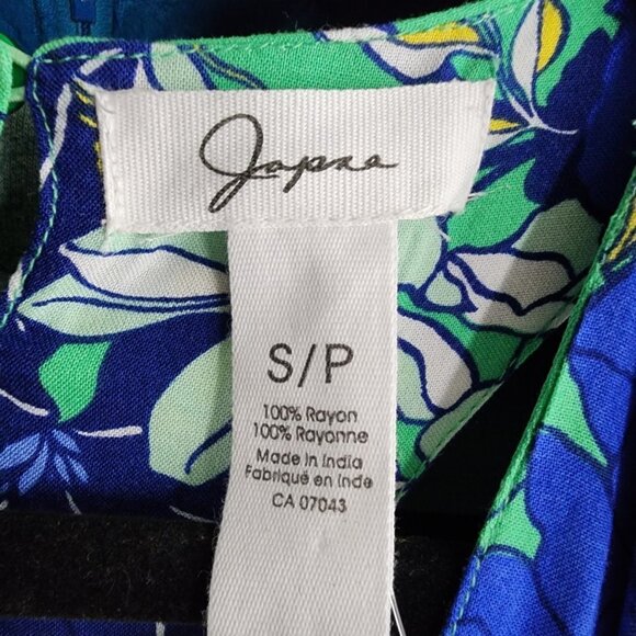 Japna Blue & Green Floral Summer Maxi Dress Size S - Picture 10 of 11